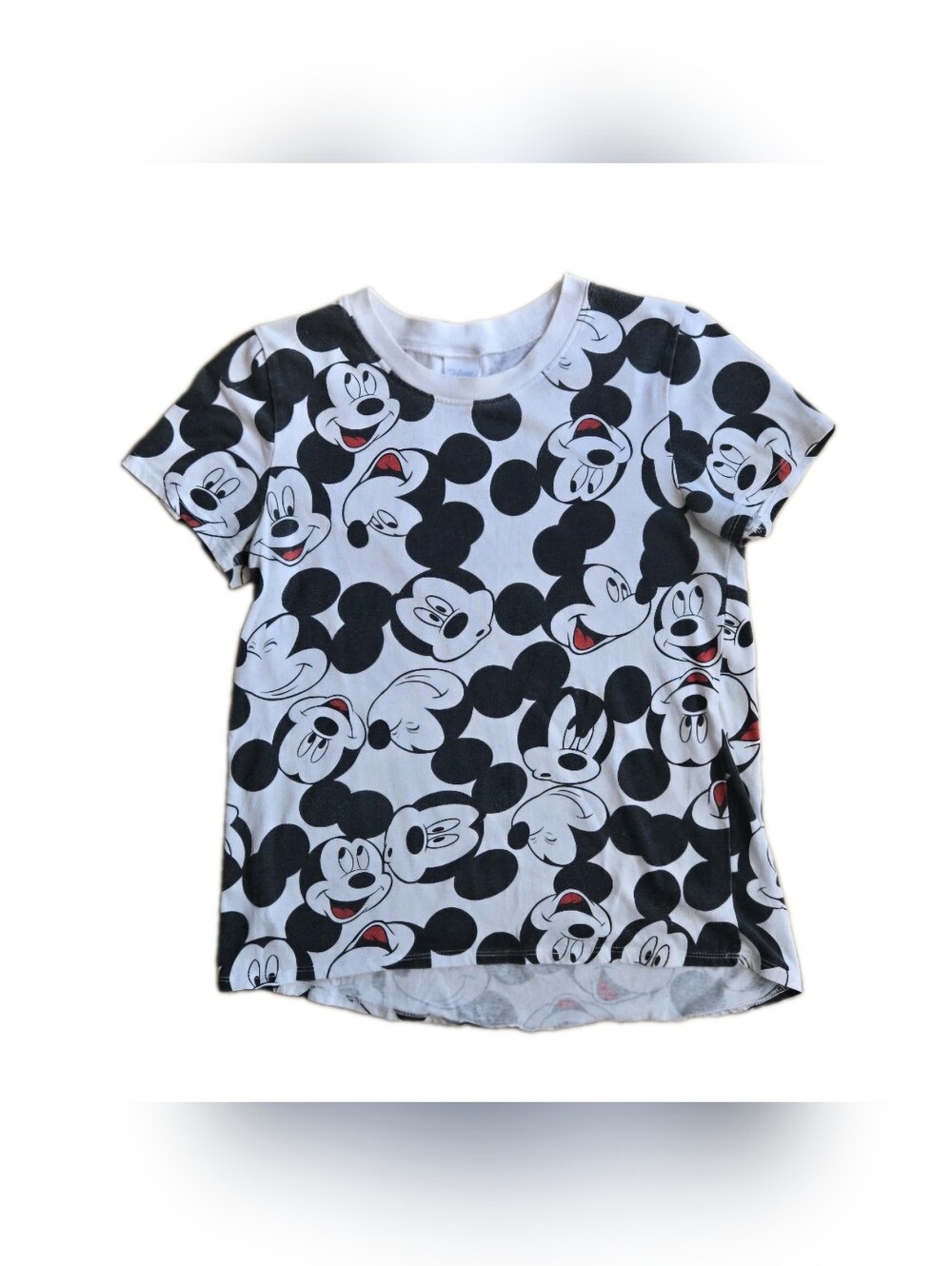 Disney Mickey Mouse Head - All Over Pattern T Shirt - Small